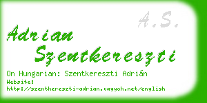 adrian szentkereszti business card